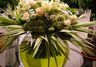 bouquet rond avec vase bulle